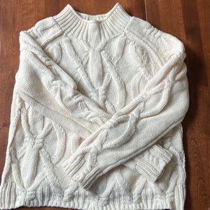 Acne studios heavyweight wool sweater white